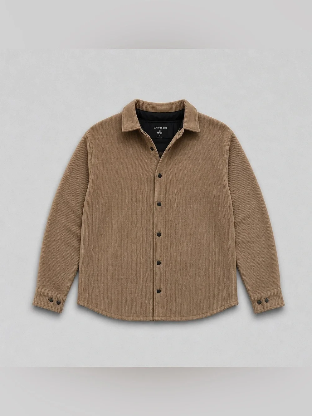 Kenneth Cole Tan Fleece Shirt Jacket